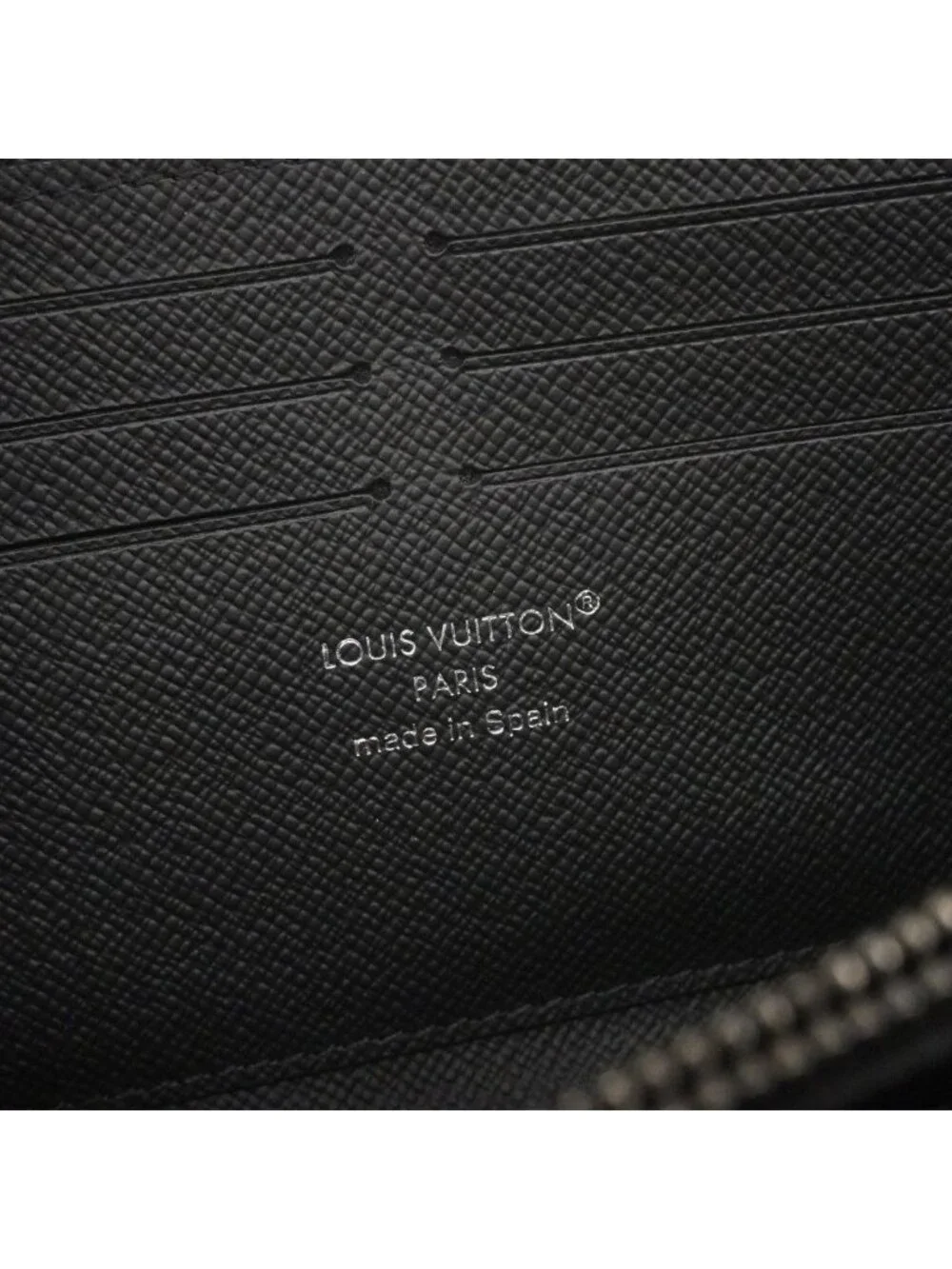 Louis Vuitton Wallet Monogram Eclipse Zippy Horizontal Black